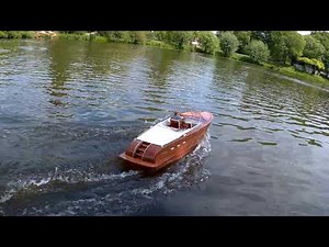 Rc Boot Comtesse Aeronaut, Luxusyacht, 2 Testfahrt jetzt endlich mit Sitze und Figuren