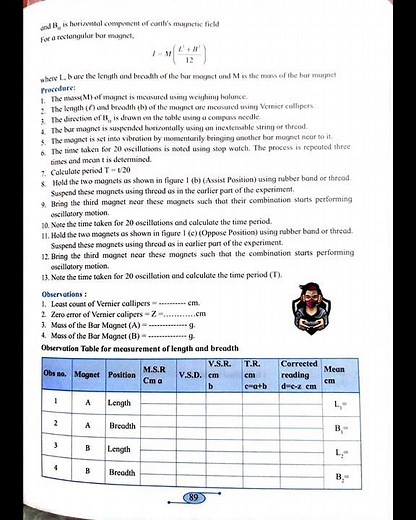Class 12 Physics Practical Experiment No.12 By Suspension Method | HSC Board | #Physicspractical.