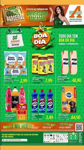 ATACADÃO - OFERTAS BOA DO DIA - SAO PAULO - PARA 25/04