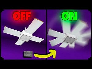 How to make a WORKING ceiling fan in Minecraft