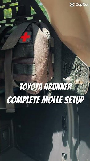 Check out our Complete Molle Setup for the 5th gen 4Runner #toyota #overlanding #offroad #4runner