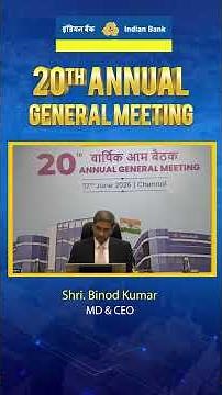 A year of steady growth. A future built on trust. At the 20th Annual General Meeting.