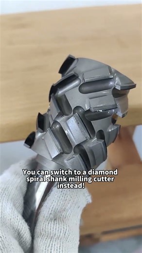 Diamond spiral shank milling cutter#millingcutter #woodworkingtools #customfurniture