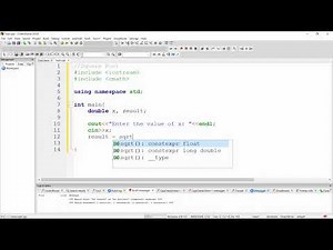 Using the Built-in C++ Square Root Function