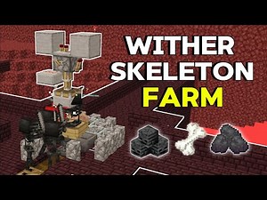 EASIEST WITHER SKELETON Farm In Minecraft Bedrock 1.21!