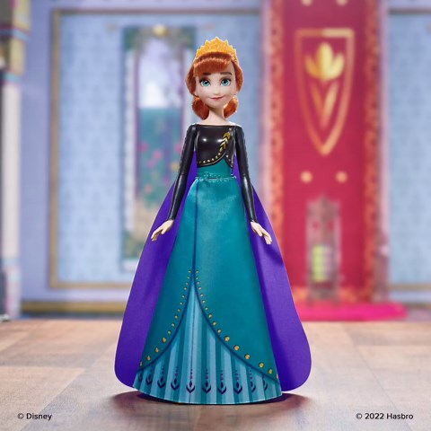 Disney Frozen 2 Queen Anna Shimmer Fashion Doll, Removable Clothes and Accessories, Long Red Hair, Toy for Kids 3 Years Old and Up