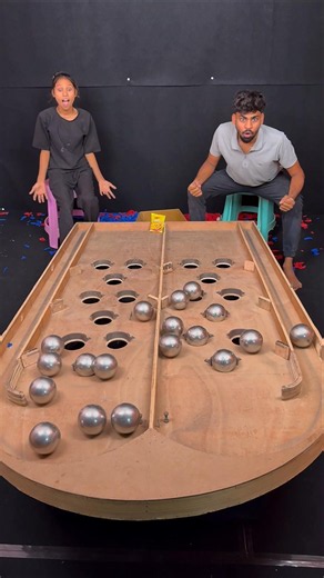 Roll the steel ball challenge with brother vs sister part 240 #shorts