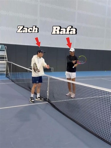 Bro got the top Coach Lesson from Rafael Nadal 🐐 #tennis