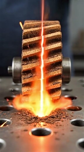 Laser Rust Removal on a Heavily Rusted Toothed Gear