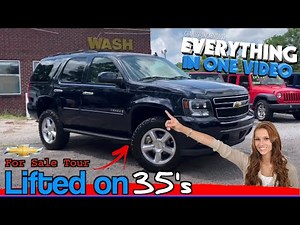 This 2008 Chevy Tahoe is LIFTED on 35's w/4x4 | Watch the For Sale Tour on CharlestonCarVideos!!!