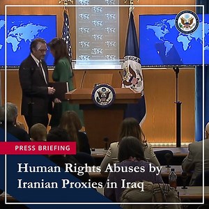 Today, the United States is sanctioning three Iraqis for their involvement in the brutal crackdown on peaceful protesters in Iraq and a fourth for corruption and bribery. https://go.usa.gov/xpy2z | U.S. Department of State