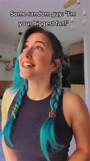 Ahá, uhum, curious #fyp #bluehair #braids #boxerbraids