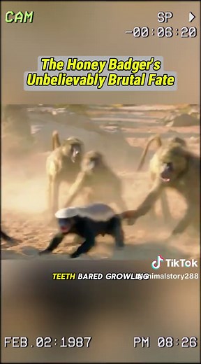 The honey badger’s unbelievable brutal fate. #wildanimals #animals #fyp