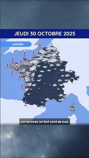 Weather forecast from Thursday, October 30th to Saturday, November 1st, 2025