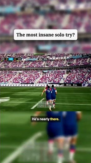 This Solo Try in Rugby League RAW is Absolutely Insane!