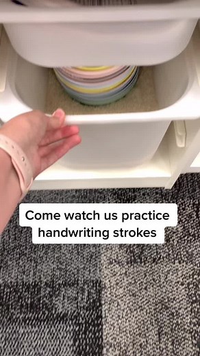 How do you practice #handwriting ? #kindergarten #kinder #kindergartenteacher #ikea #backtoschool #teacherideas #teacherhack