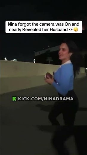 nina forgot camera was on