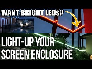 OUTDOOR LED Light Strip/Rope | POOL SCREENED ENCLOSURE | VERY Bright LEDs | 110v LEDs