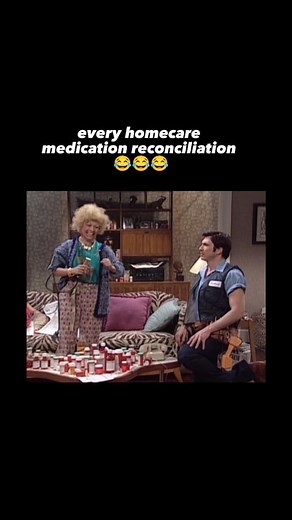 20K reactions · 6K shares | Every homecare medication reconciliation  #facebookreels #instagramreels #healthcare #comedy #fyp #fypシ゚ #homecare #homehealth #ptlife #physicaltherapylife #oasis #physiolife #nurse #nurselife #healthcareproblems #healthcarehumor #PatientCare #patient #occupationaltherapy #physio #physiotherapist #physiotherapy #physicaltherapy #physicaltherapist #snl #cherioteri | Dan Catuccio | Facebook