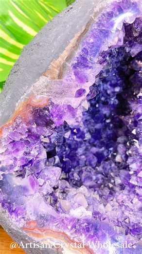 Amethyst Cave magic ✨—where deep purple vibes meet powerful healing energy! A rare gem to elevate your space & soul. 💜#AmethystCave #CrystalHealing #RareGemstone #SpiritualHomeDecor | Artisan Crystal Wholesale