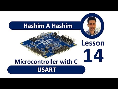 Microcontroller AVR Lesson 14 USART serial communication ميكروكنترولر نقل اشارات على التوالى.
