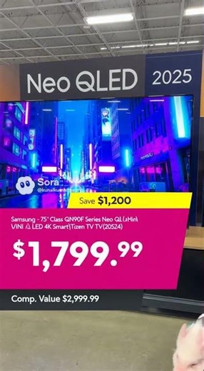 Samsung - 75” Class QN90F Series Neo QLED Mini LED 4K UHD SamsungVision AI Smart Tizen TV (2025)