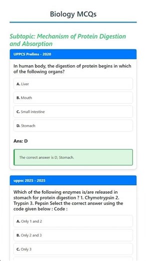 Mechanism of Protein Digestion and Absorption