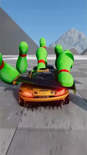 CARS vs BOWLING PINS 💥 | BeamNG Drive INSANE CRASH TEST!