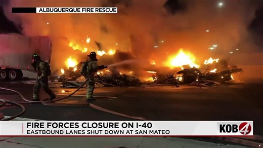 Eastbound I-40 reopens after fiery crash leaves 2 injured