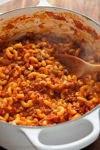 It’s so easy to make this comforting one-pot meal. Classic American Goulash Recipe: https://natashaskitchen.com/american-goulash-recipe/ | NatashasKitchen.com