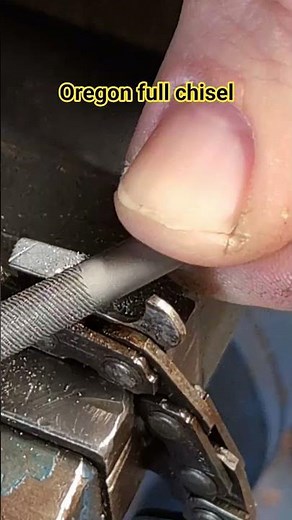 Chain sharpening Oregon full chisel
