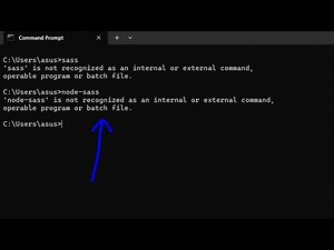 How to fix node-sass is not Recognized as Internal and External Command Operable Program