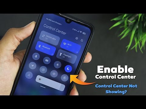 Enable Control Center | Control Center Not Showing After Update | Fix Control Center Problem