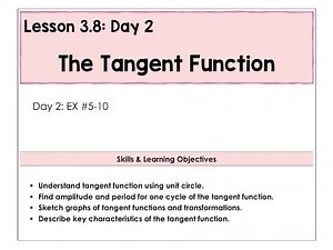 3.8-B The Tangent Function Video