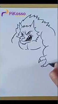 How to Draw Werewolf Easy in Less Than One Minutes