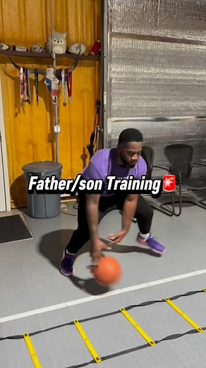 LA.HoopsBasketball | Father–son training at its best. 🏀🔥 High-level intensity. Relentless footwork. Tight handles. Strong finishes. These two compete every... | Instagram
