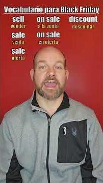 Vocabulario para Black Friday en inglés