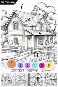 Coloring book for adult, 13000 pictures play for free! | Tap Color Pro