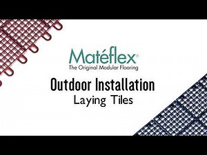 Mateflex Tile Installation - Laying Outdoor Tiles