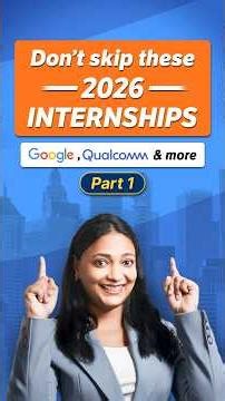 Top 5 Internships for College Students in 2026 - Part 1