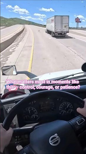 POV Truck Driving USA — Wyoming Mountain Curve | Wet Roads, Storm Winds | Snowy Hills #shorts