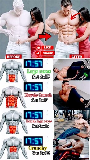 Home Workout For Beginners Sixpack upper lower & middle abs workout#homeworkout#shorts#abs
