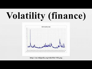 Volatility (finance)