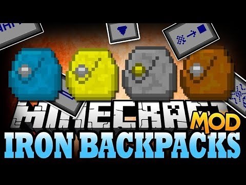 Iron Backpacks Mod PARA MINECRFAT 1.12.2/1.11.2 (Crazy Upgrades) | MOCHILAS CHETADAS EN MINECRAFT
