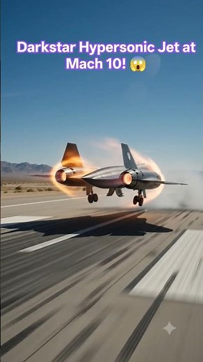 Darkstar Hypersonic Jet at Mach 10! 😱 #hypersonicjet #aviation #usaf #shorts