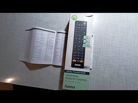Hama universal remote control 8 in 1 code list for tv,str, audio