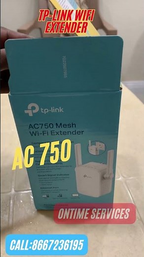 Tp link Extender Ac750 Installation in tamil | Ontime Services| IT Solution | WIFI Configuration