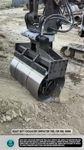 Heavy Duty Excavator Compactor Tool for Soil Work #tools