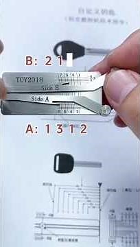 Decode Toyota TOY2018 Door Lock and Cut a New Key via 2M2 Tank 2 Pro