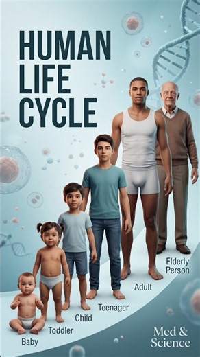 Human Life Cycle 👶➡️👴 | From Birth to Old Age | 3D Animation #HumanLifeCycle, #HumanDevelopment,